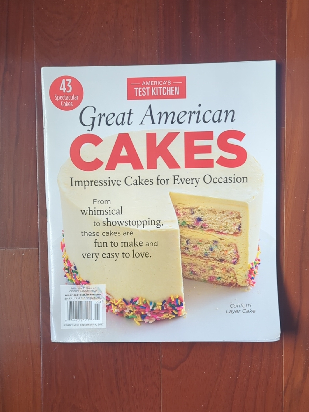 America’s Test Kitchen Great American Cakes Sept 2017 Special Issue